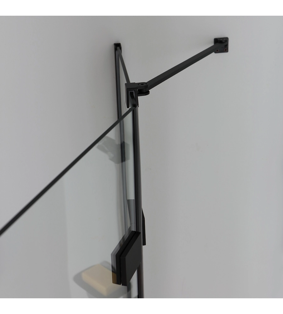 BOX DOCCIA "STELLA" ALLUMINIO NERO, 80X80X190 CM